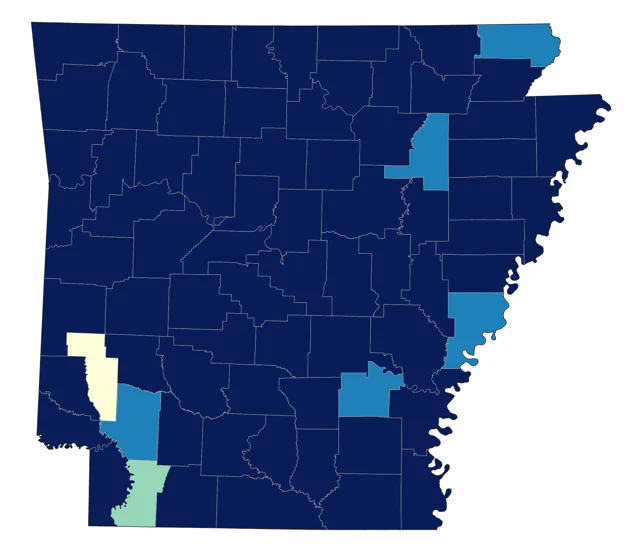 Chipping Sparrow county map