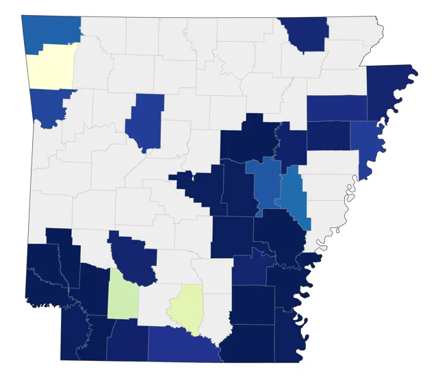 Common Gallinule county map