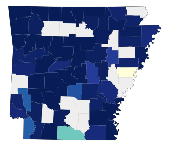 Common Loon county map
