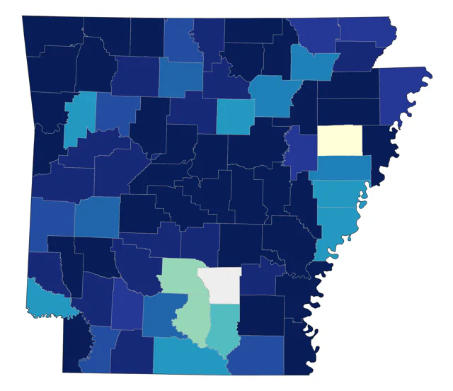 Common Nighthawk county map