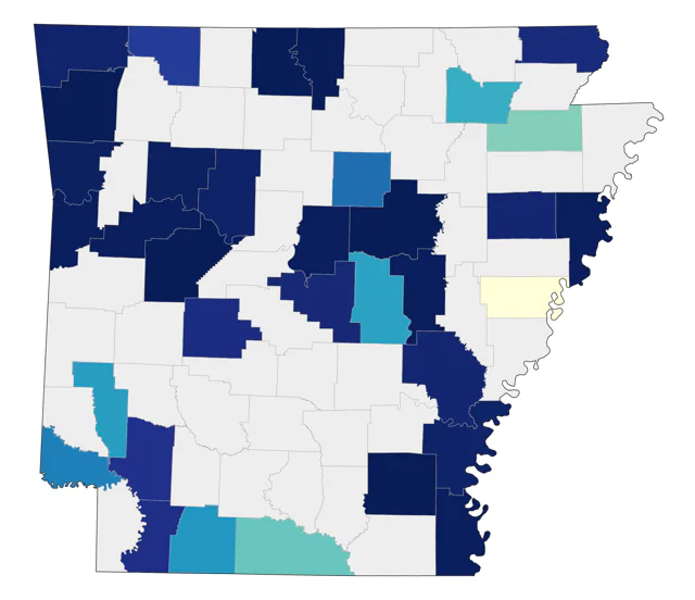 Common Tern county map