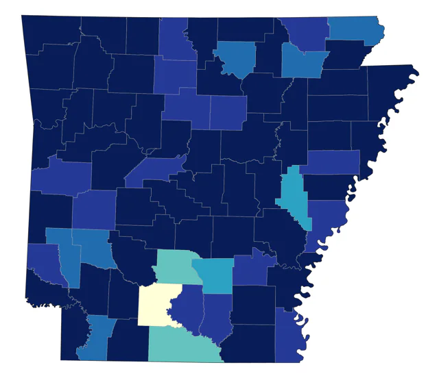 Cooper's Hawk county map