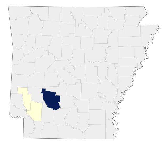 Couch's Kingbird county map