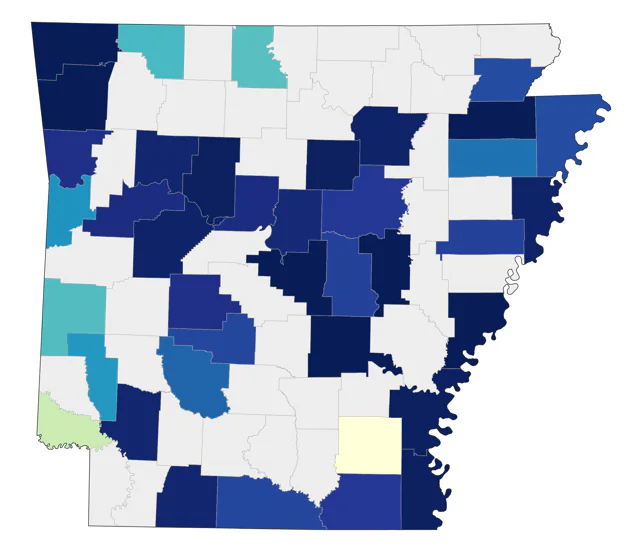 Eared Grebe county map