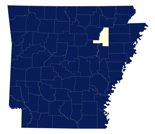 Eastern Phoebe county map