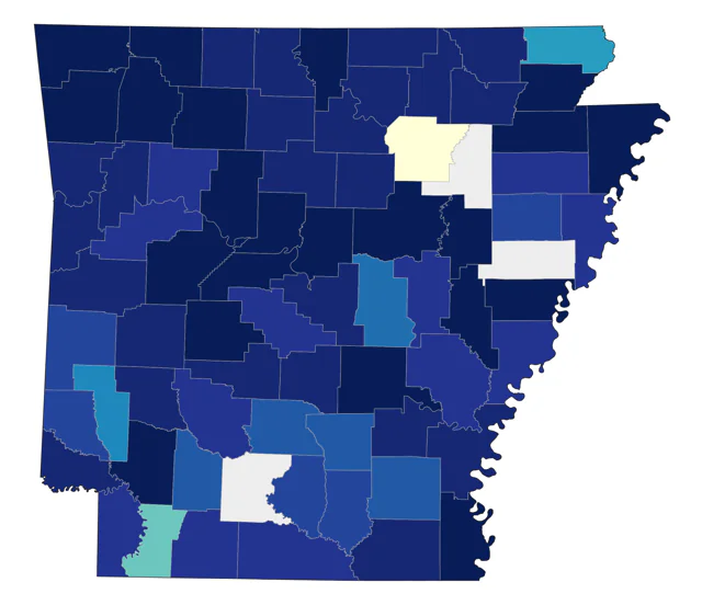 Eastern Screech-Owl county map
