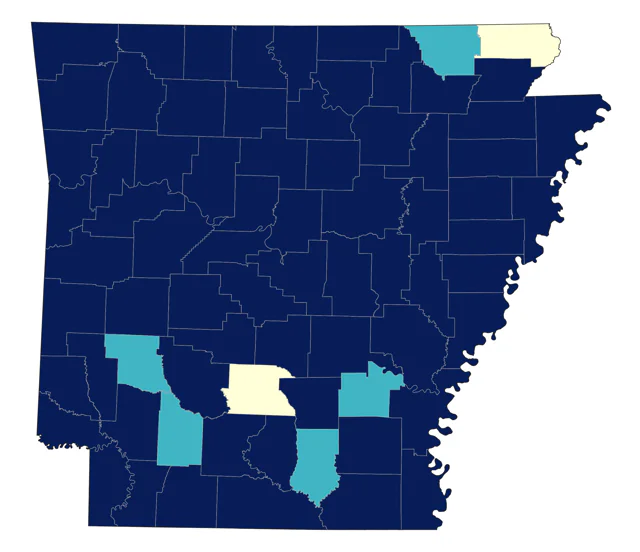 Eastern Towhee county map
