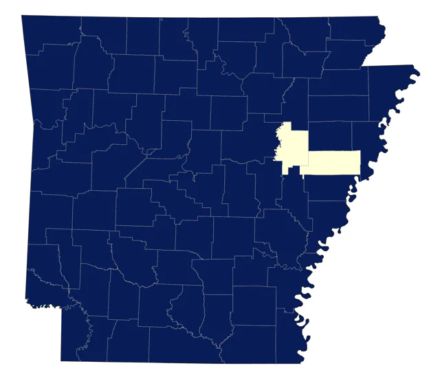 Eastern Wood-Pewee county map