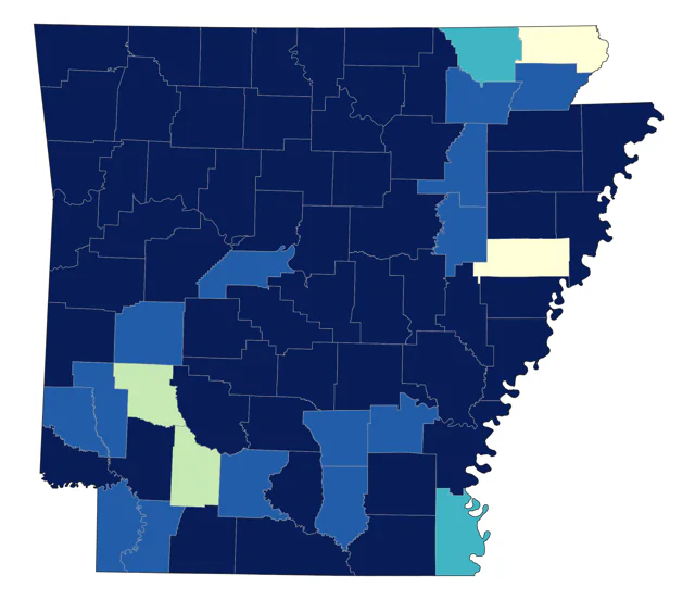 Gray Catbird county map