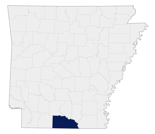 Green-tailed Towhee county map