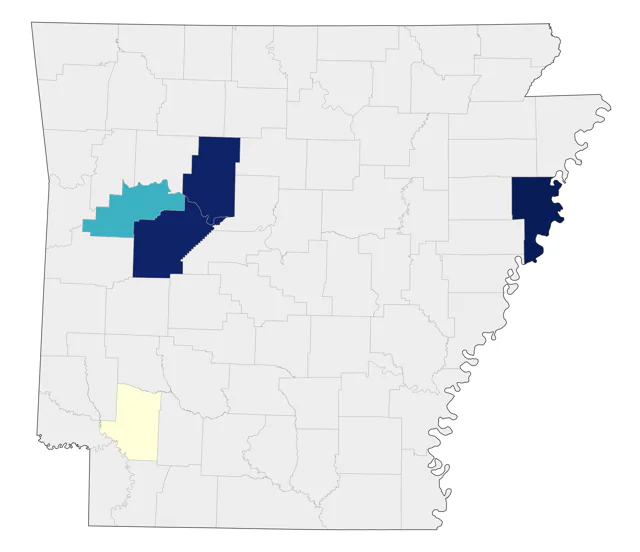 Iceland Gull county map