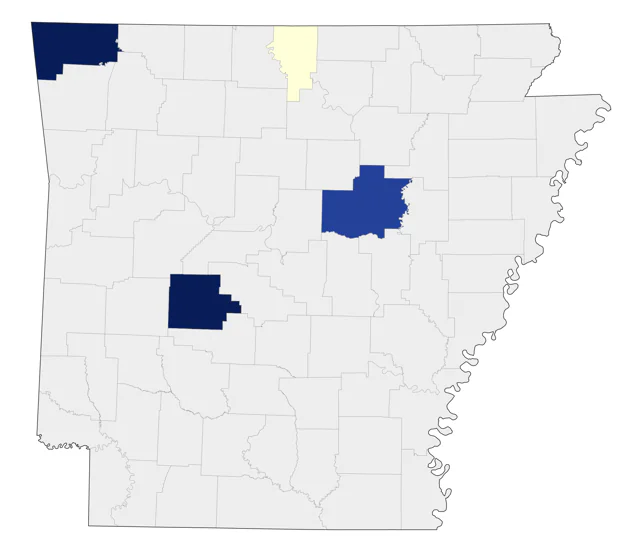 Indian Peafowl county map
