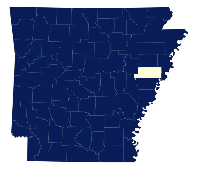 Indigo Bunting county map