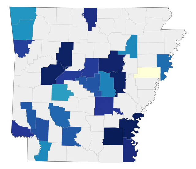 Laughing Gull county map
