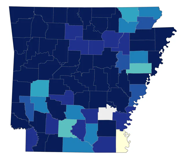 Lincoln's Sparrow county map