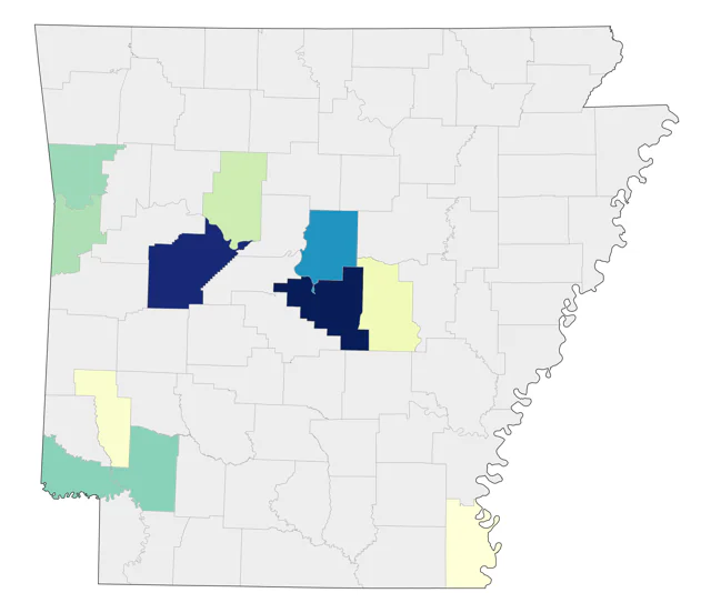 Little Gull county map