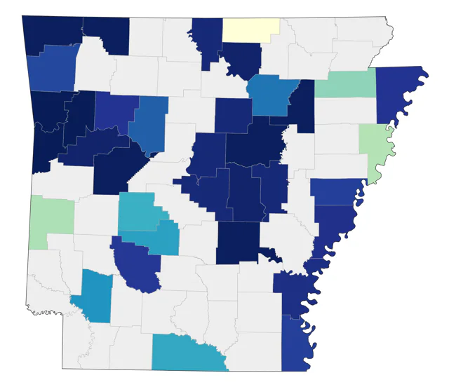 Long-tailed Duck county map