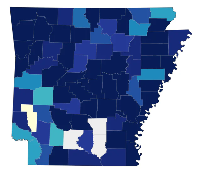 Magnolia Warbler county map