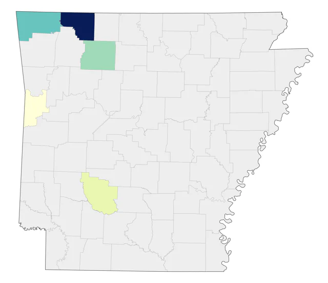 Mexican Violetear county map