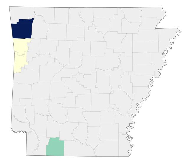 Monk Parakeet county map