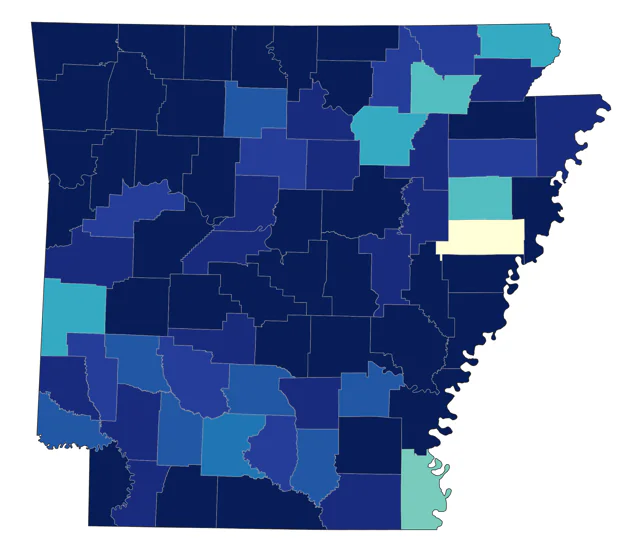 Northern House Wren county map