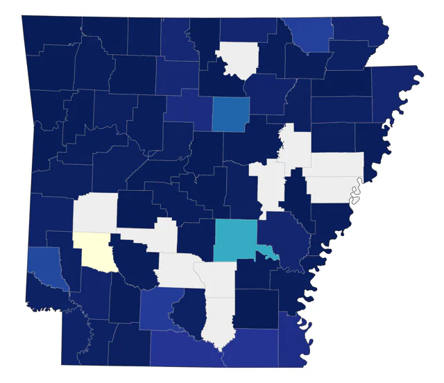 Olive-sided Flycatcher county map