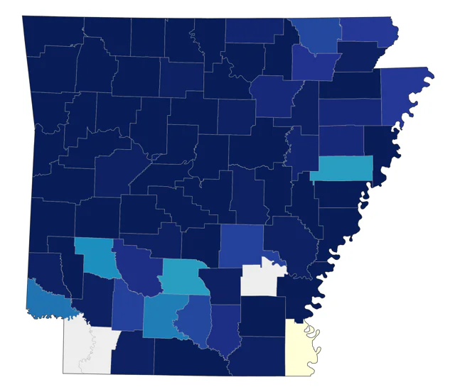 Ovenbird county map
