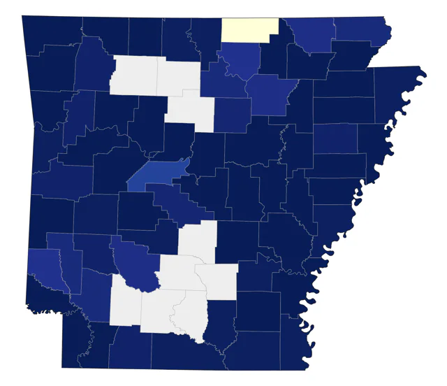 Pectoral Sandpiper county map