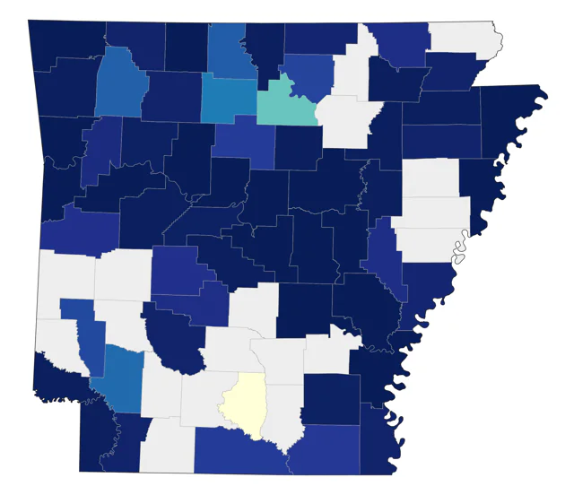 Peregrine Falcon county map
