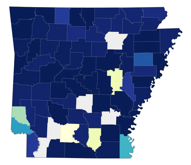 Philadelphia Vireo county map