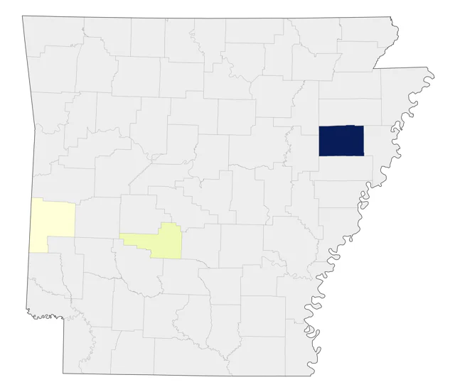 Pine Grosbeak county map