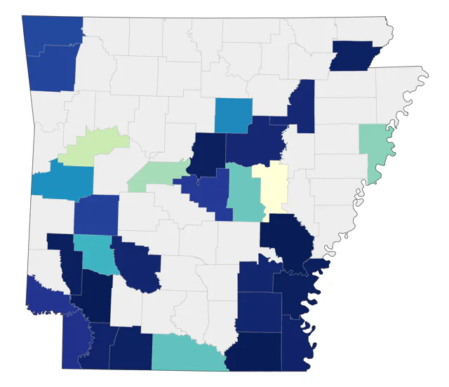 Purple Gallinule county map