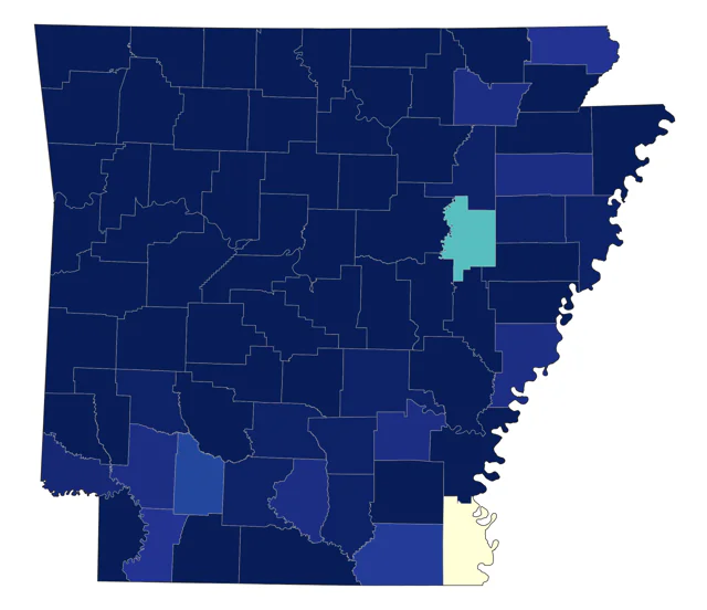 Red-breasted Nuthatch county map