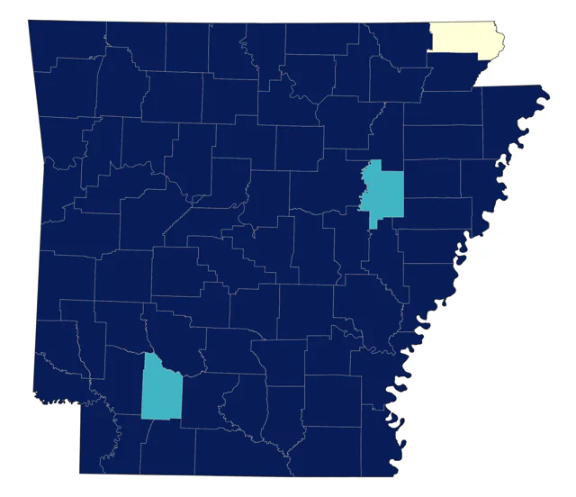 Red-headed Woodpecker county map