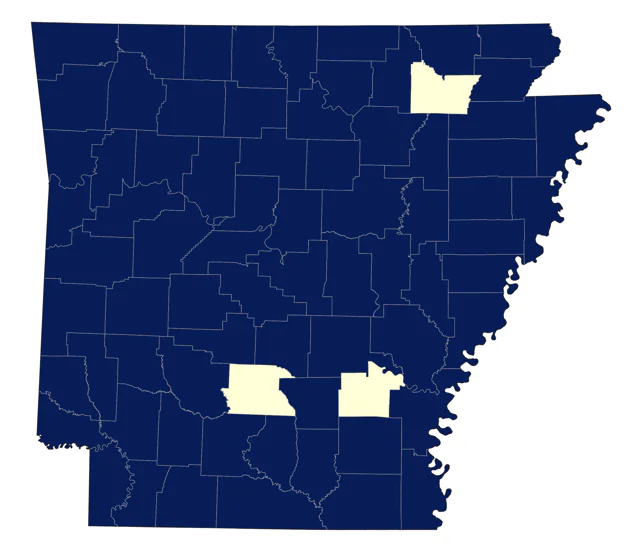 Red-shouldered Hawk county map