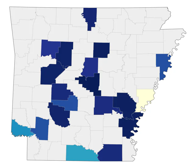 Red-throated Loon county map