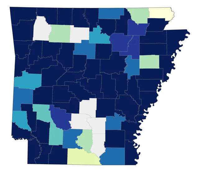 Ring-billed Gull county map