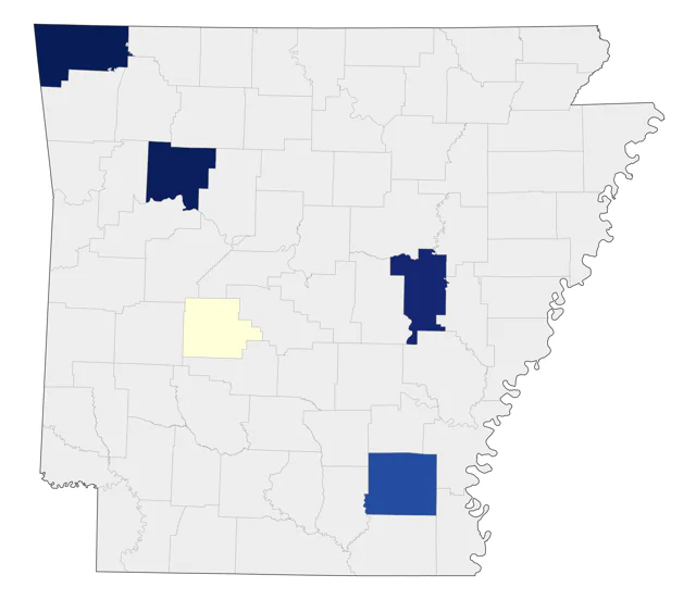 Ring-necked Pheasant county map