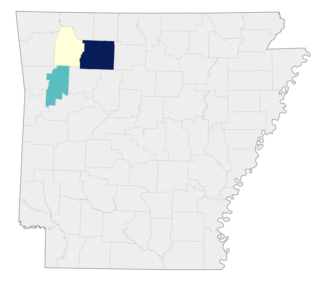 Ruffed Grouse county map