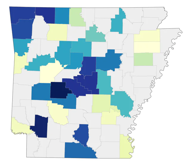 Rufous Hummingbird county map