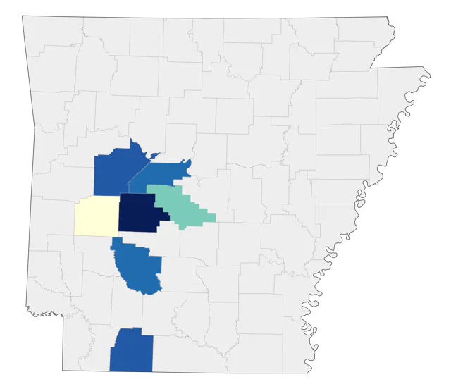 Scott's Oriole county map