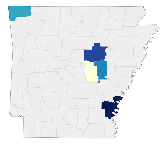 Snowy Plover county map