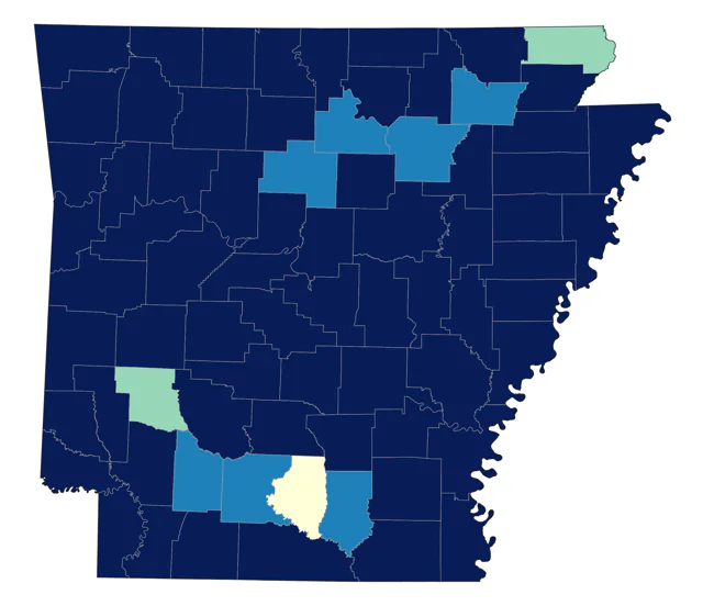 Song Sparrow county map