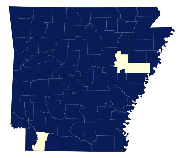 Summer Tanager county map