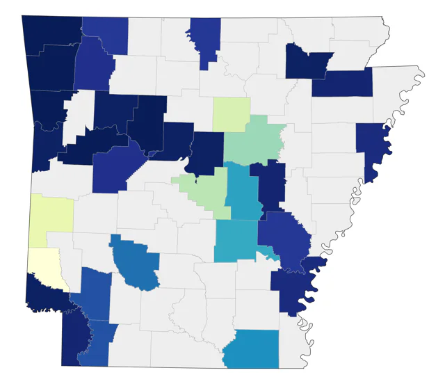 Swainson's Hawk county map