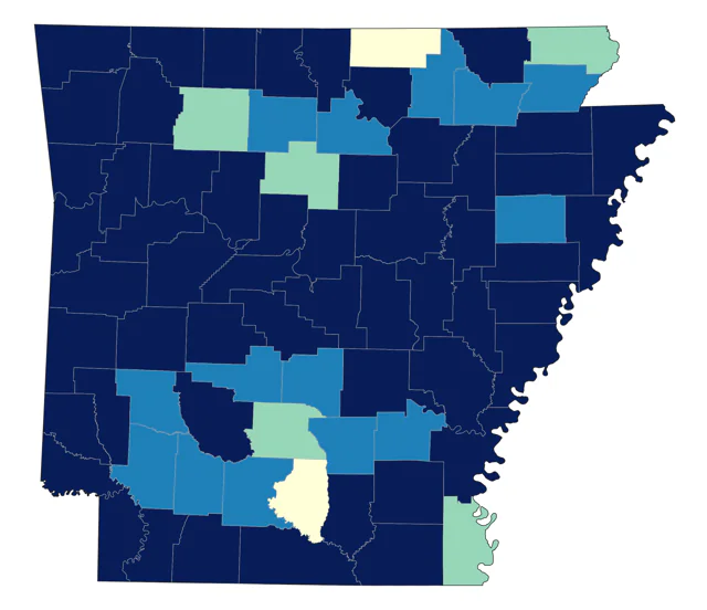 Swamp Sparrow county map