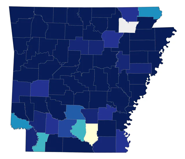 Tennessee Warbler county map
