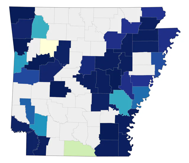 Western Sandpiper county map