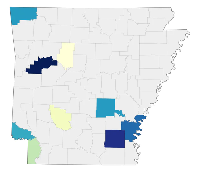 White-tailed Kite county map