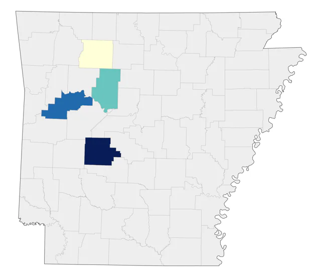 White-throated Swift county map